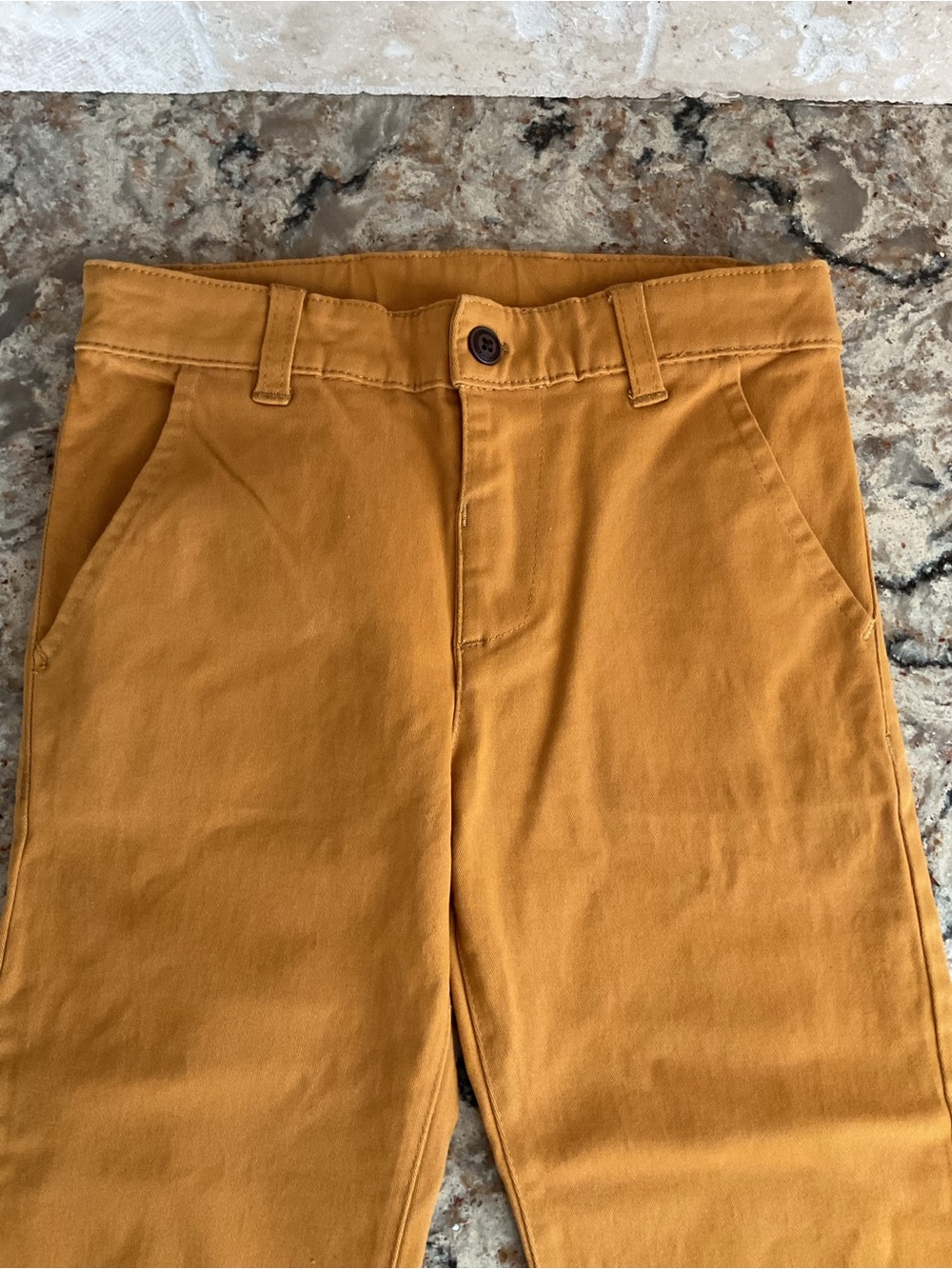 Mayoral Mustard Twill Straight-Leg Pants NEW